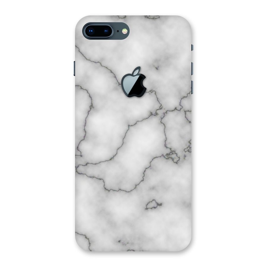 Grey Marble Back Case for iPhone 7 Plus Apple Cut