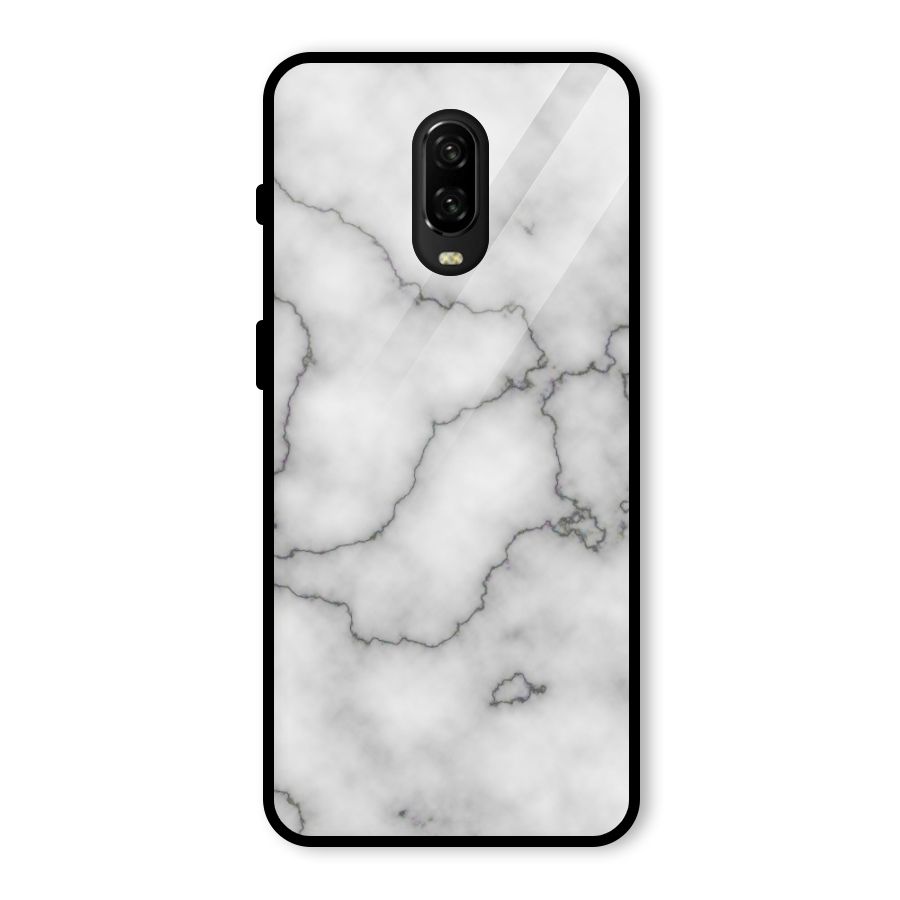 Grey Marble Glass Back Case for OnePlus 6T