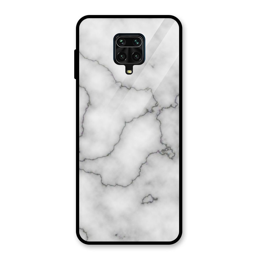 Grey Marble Glass Back Case for Redmi Note 10 Lite