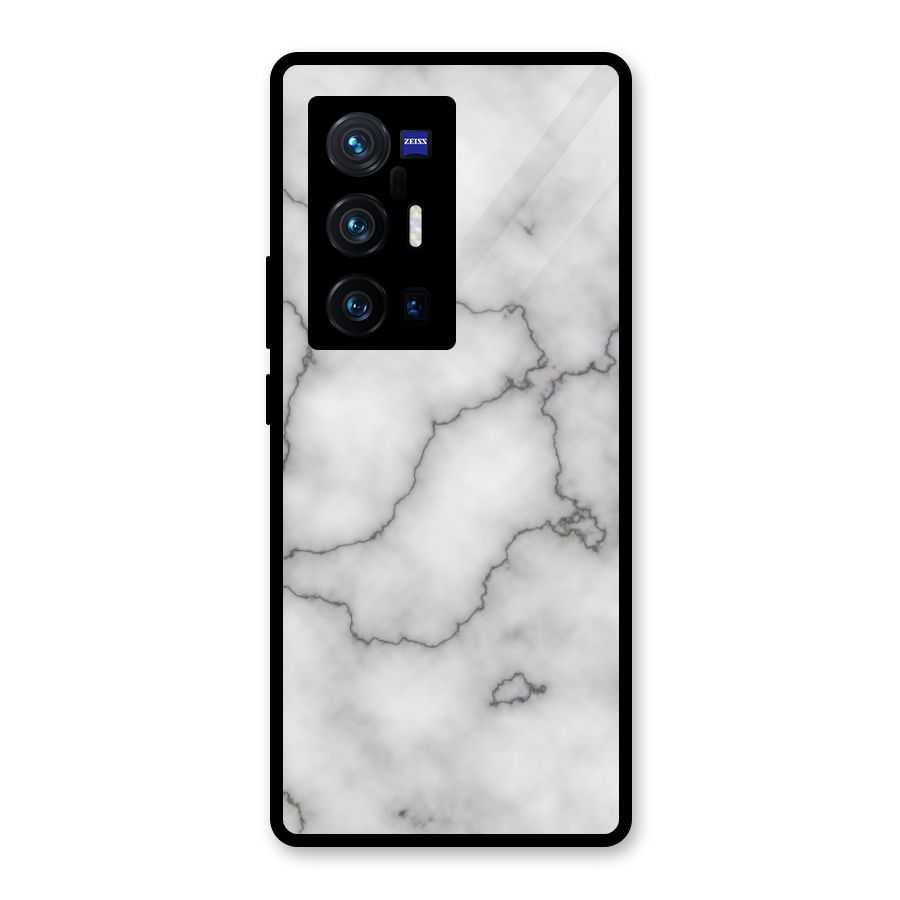 Grey Marble Glass Back Case for Vivo X70 Pro Plus