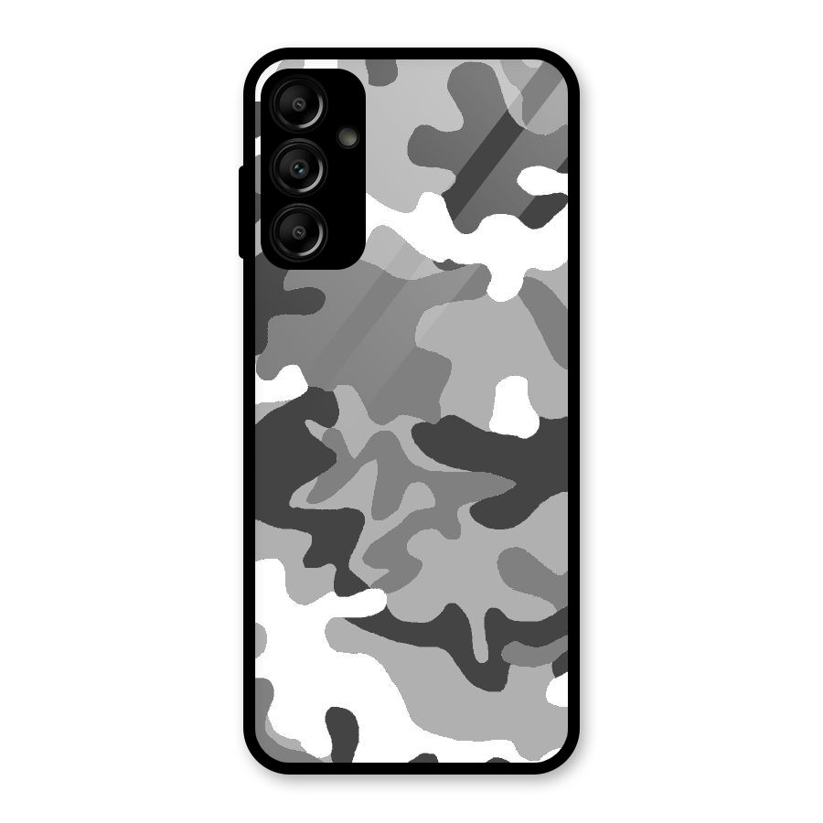 Grey Military Glass Back Case for Galaxy A14 5G