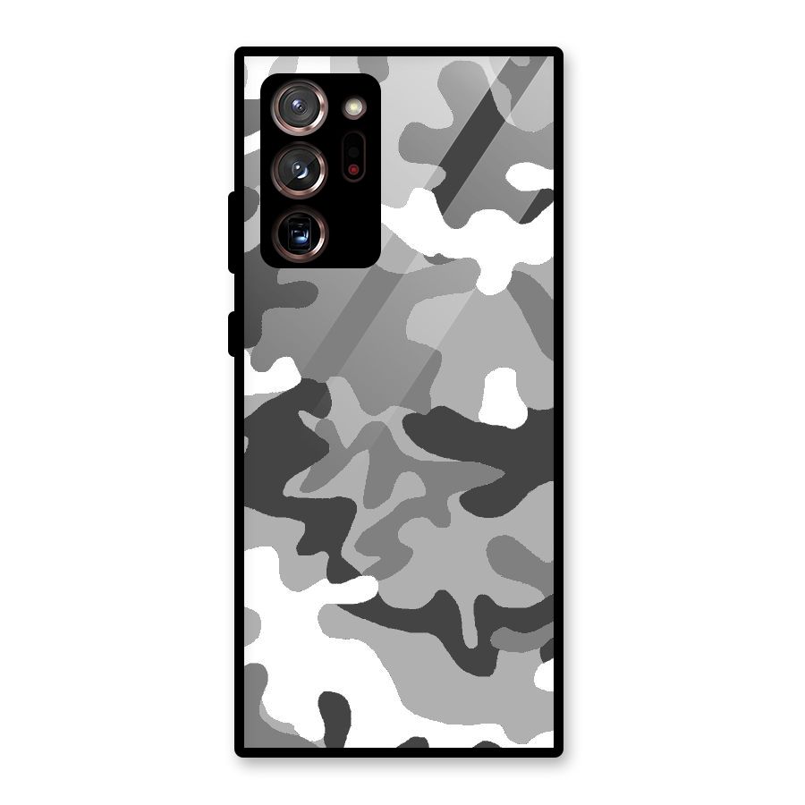 Grey Military Glass Back Case for Galaxy Note 20 Ultra 5G
