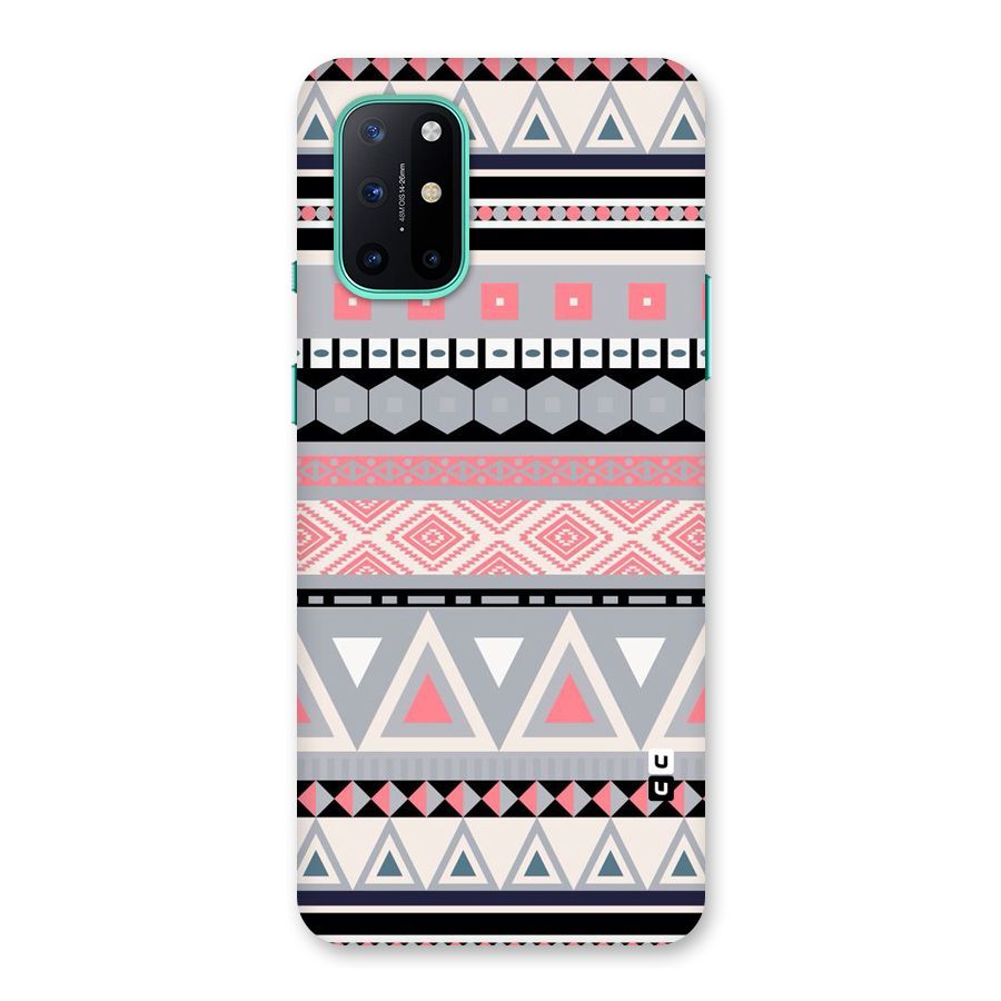 Grey Pink Pattern Back Case for OnePlus 8T