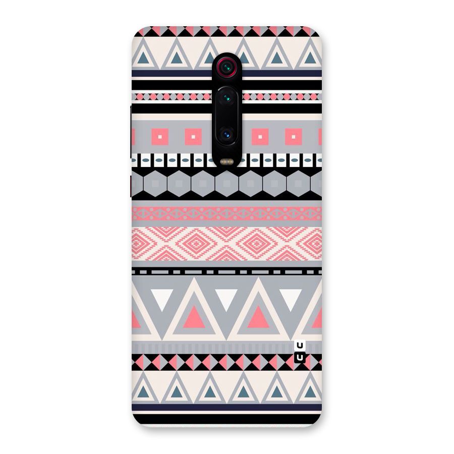 Grey Pink Pattern Back Case for Redmi K20 Pro