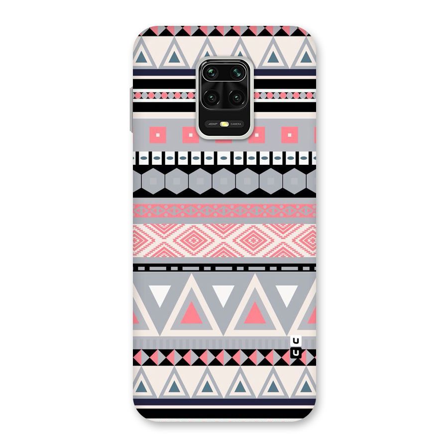 Grey Pink Pattern Back Case for Redmi Note 9 Pro Max