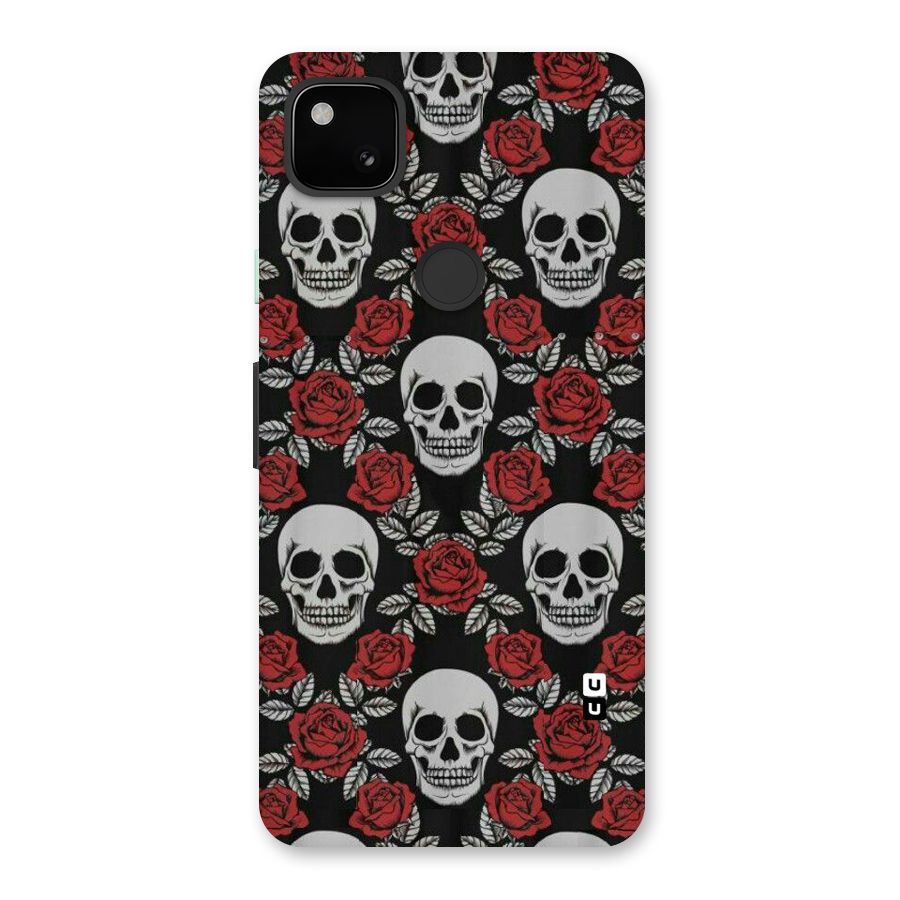 Grey Skulls Back Case for Google Pixel 4a