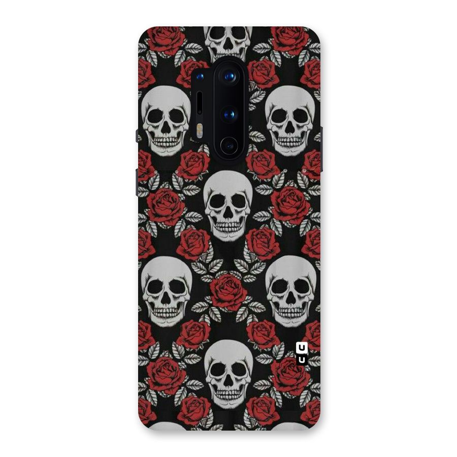 Grey Skulls Back Case for OnePlus 8 Pro