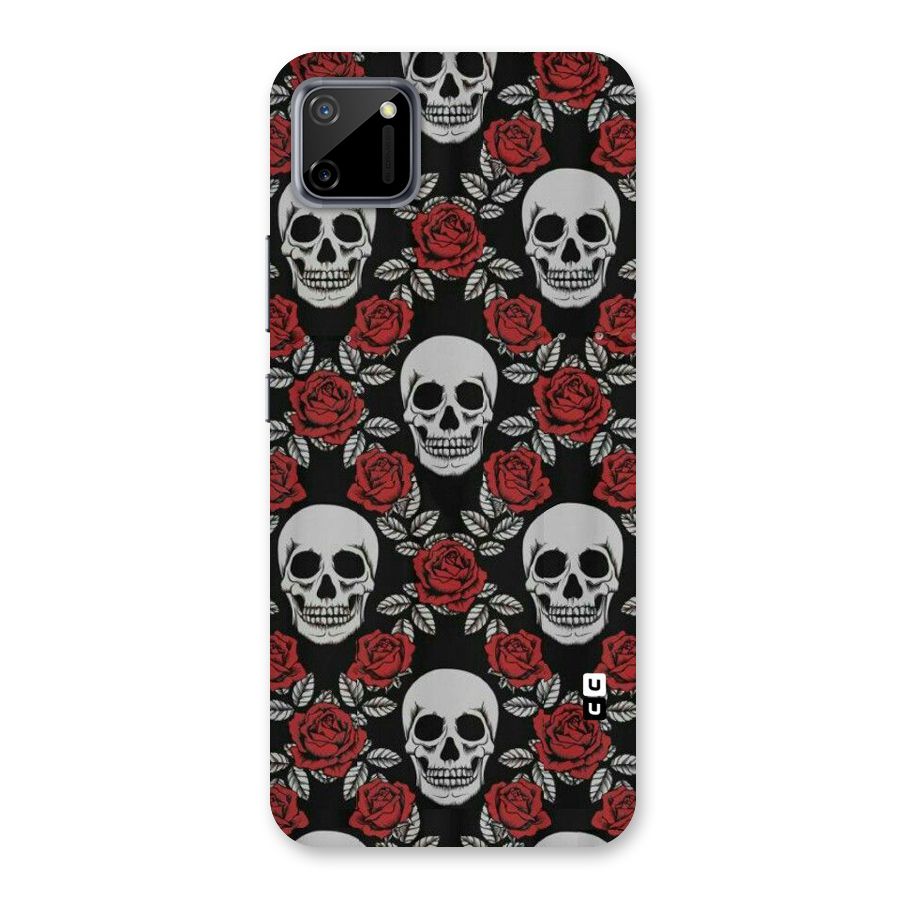 Grey Skulls Back Case for Realme C11
