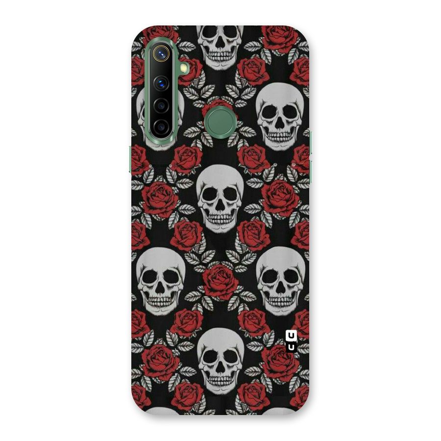 Grey Skulls Back Case for Realme Narzo 10