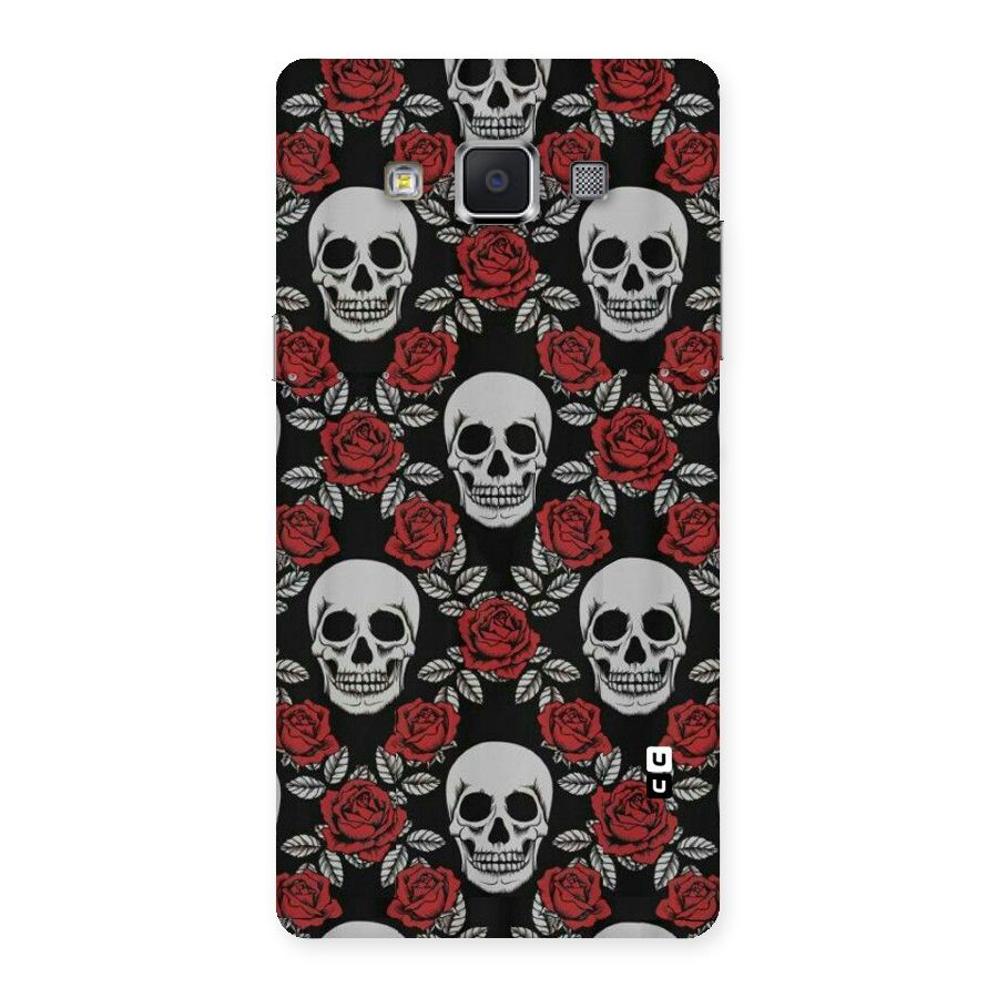 Grey Skulls Back Case for Samsung Galaxy A5