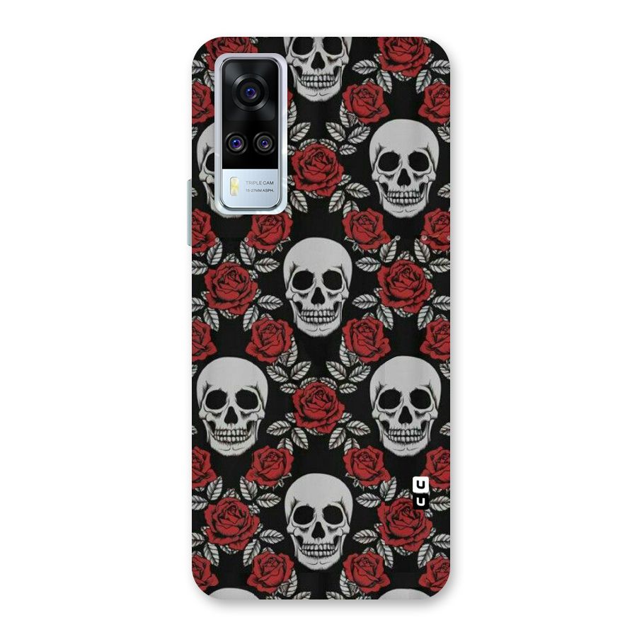 Grey Skulls Back Case for Vivo Y31