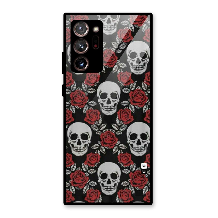 Grey Skulls Glass Back Case for Galaxy Note 20 Ultra 5G