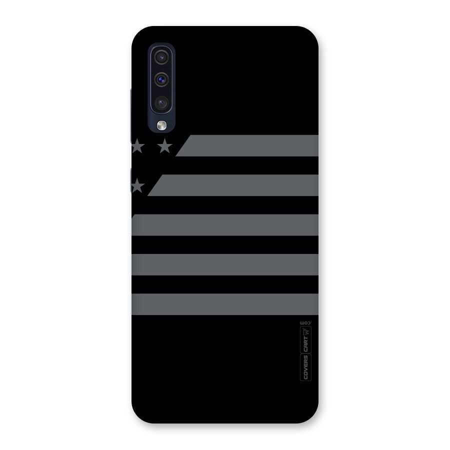 Grey Star Striped Pattern Back Case for Galaxy A50s