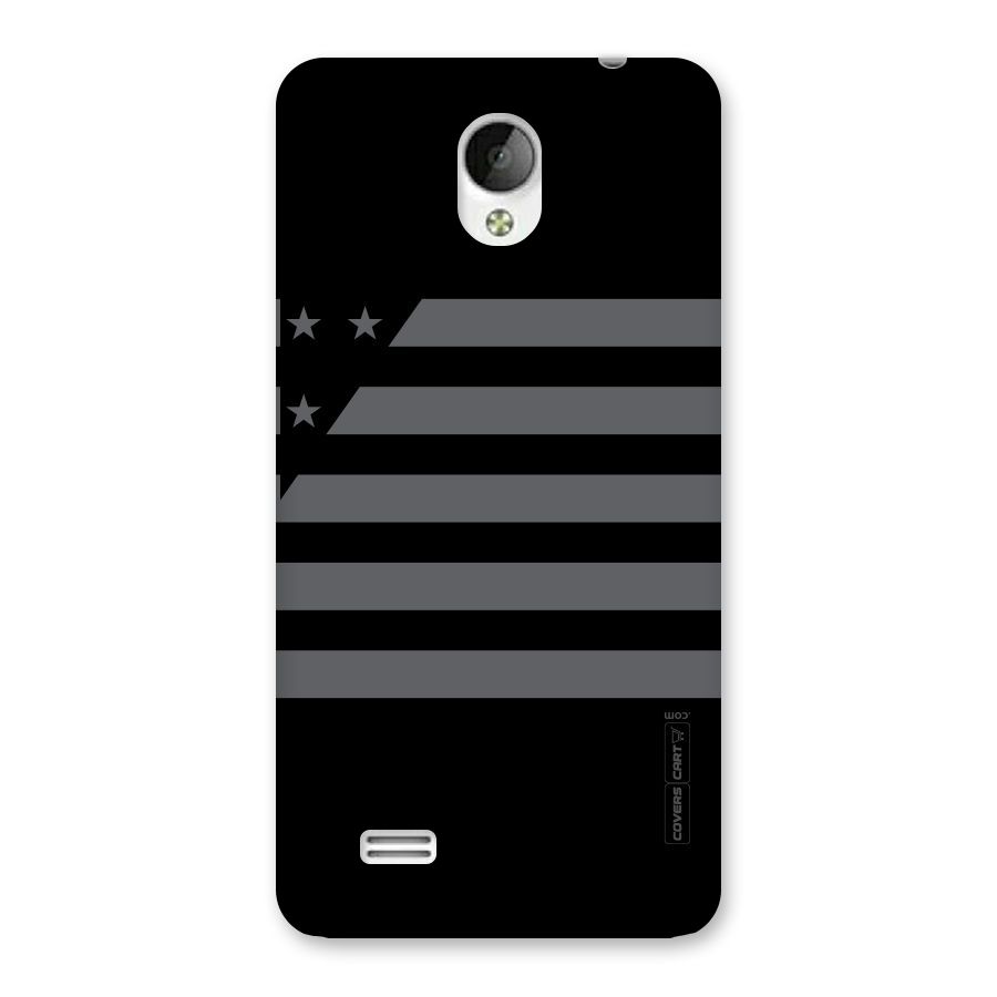 Grey Star Striped Pattern Back Case for Vivo Y21