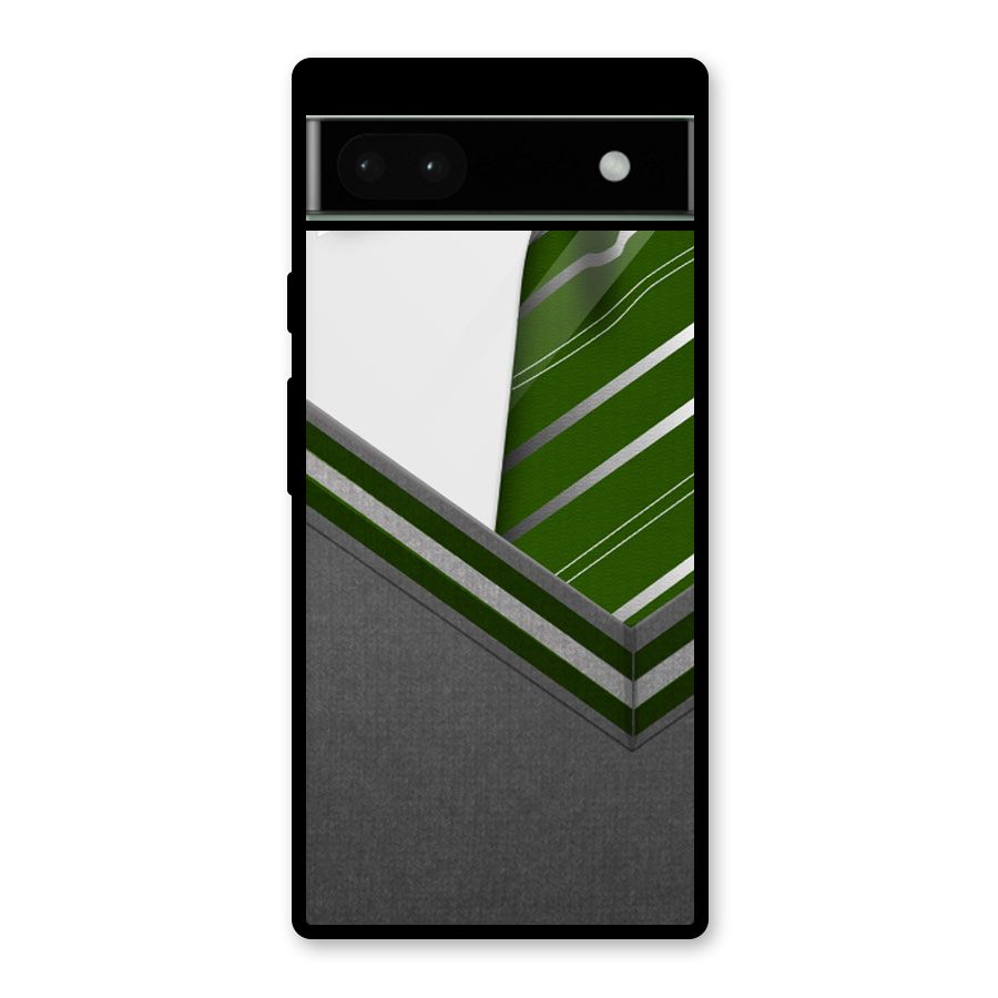 Grey Sweater Glass Back Case for Google Pixel 6a