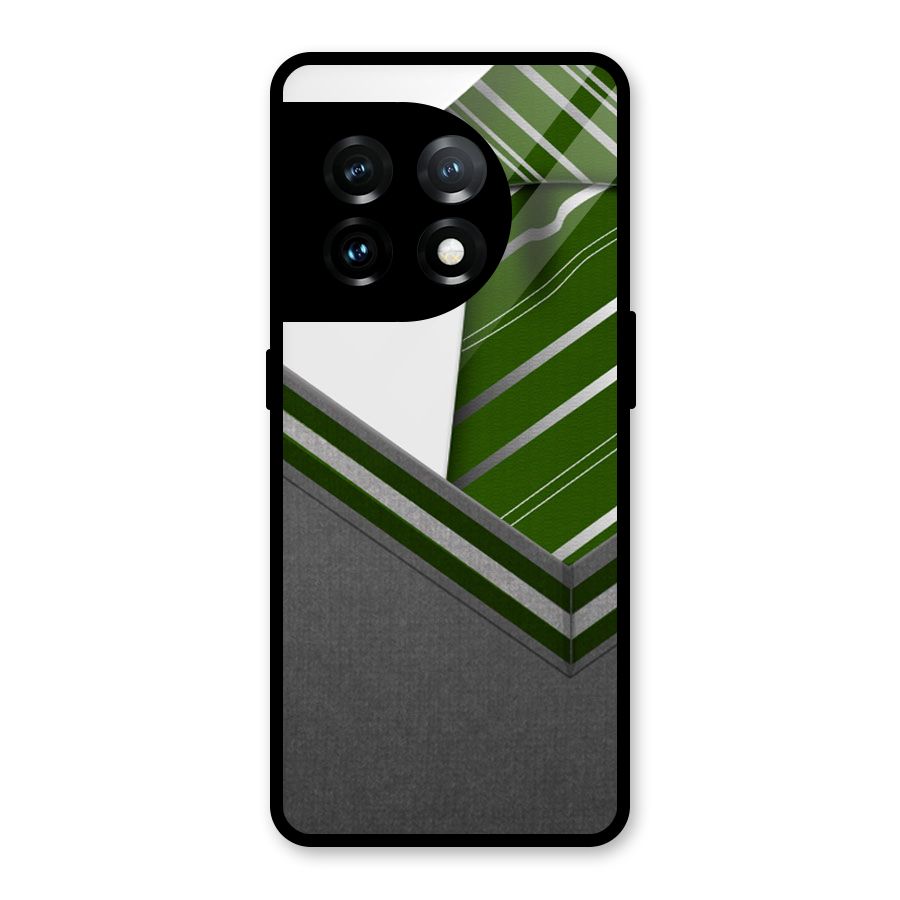 Grey Sweater Glass Back Case for OnePlus 11