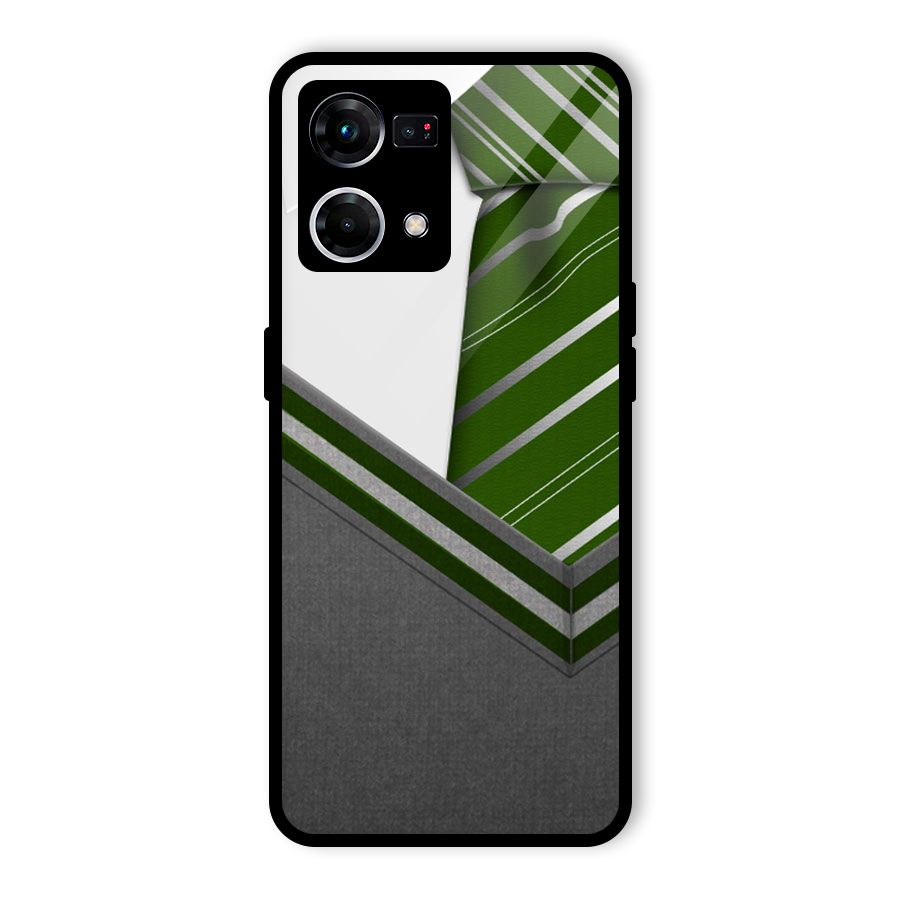 Grey Sweater Glass Back Case for Oppo F21 Pro 5G