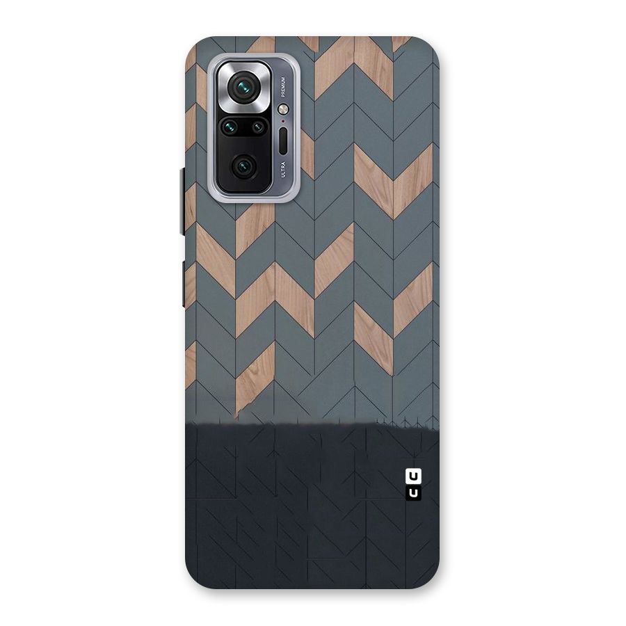 Greyish Wood Design Back Case for Redmi Note 10 Pro Max