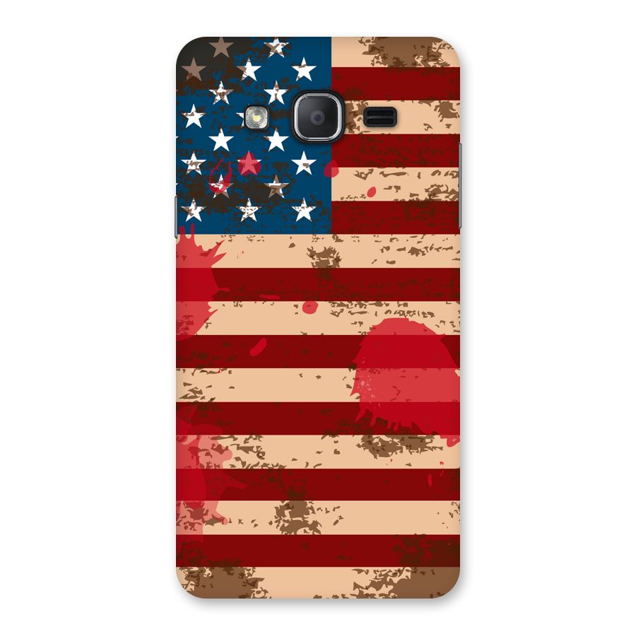 Grunge USA Flag Back Case for Galaxy On7 2015