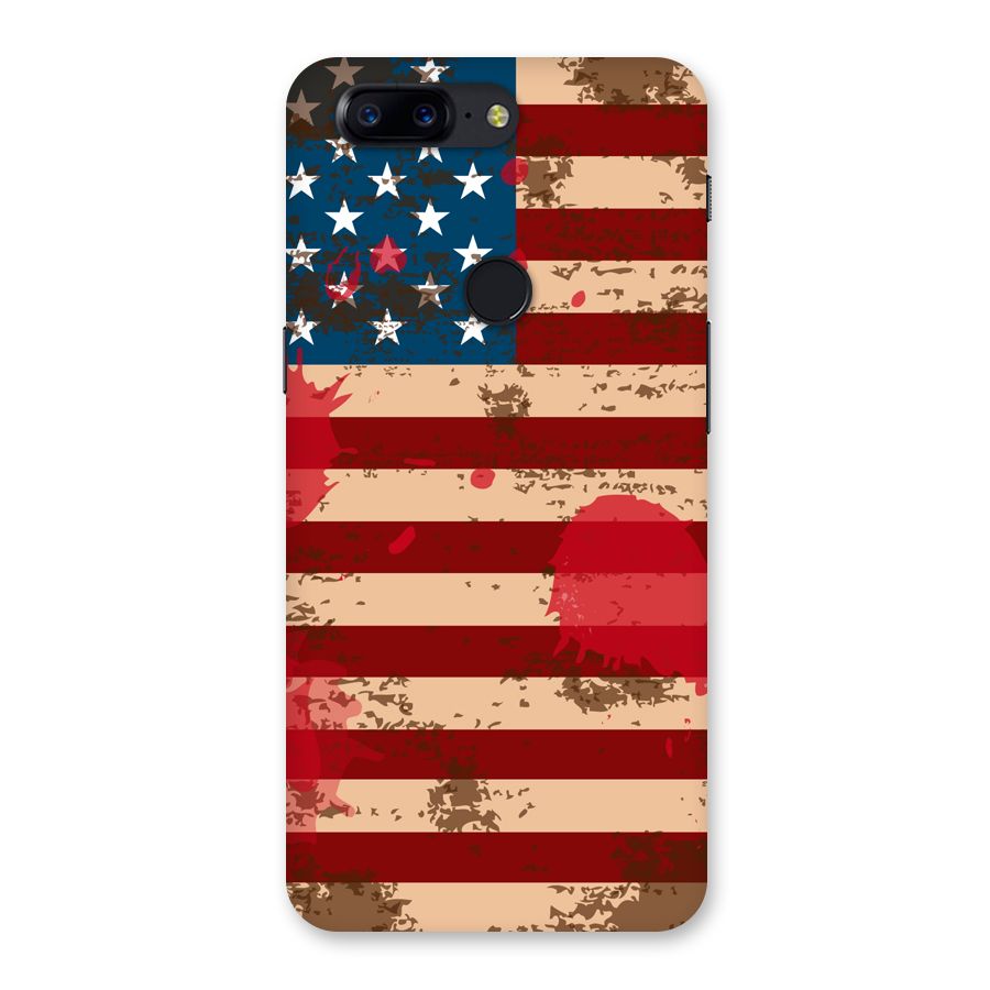 Grunge USA Flag Back Case for OnePlus 5T