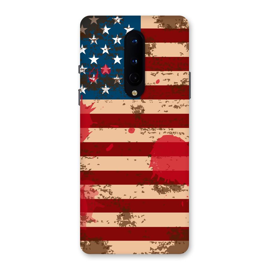Grunge USA Flag Back Case for OnePlus 8