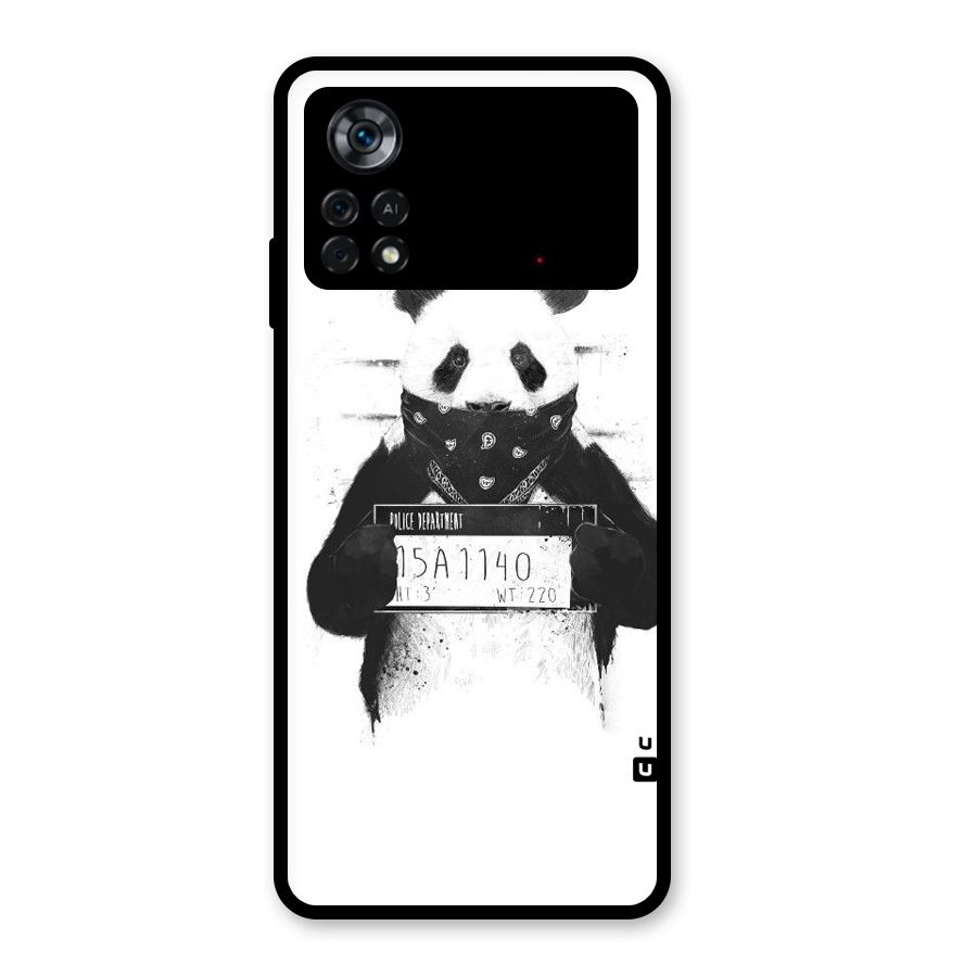 Guilty Panda Glass Back Case for Poco X4 Pro 5G