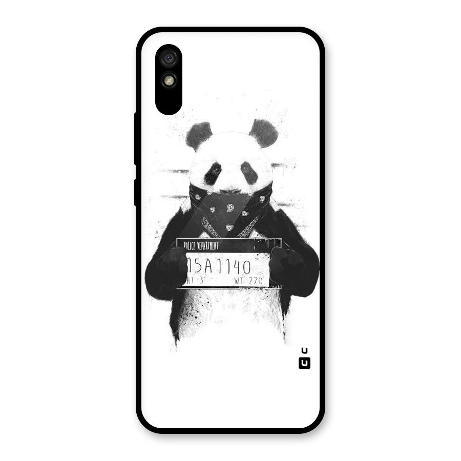 Guilty Panda Glass Back Case for Redmi 9A