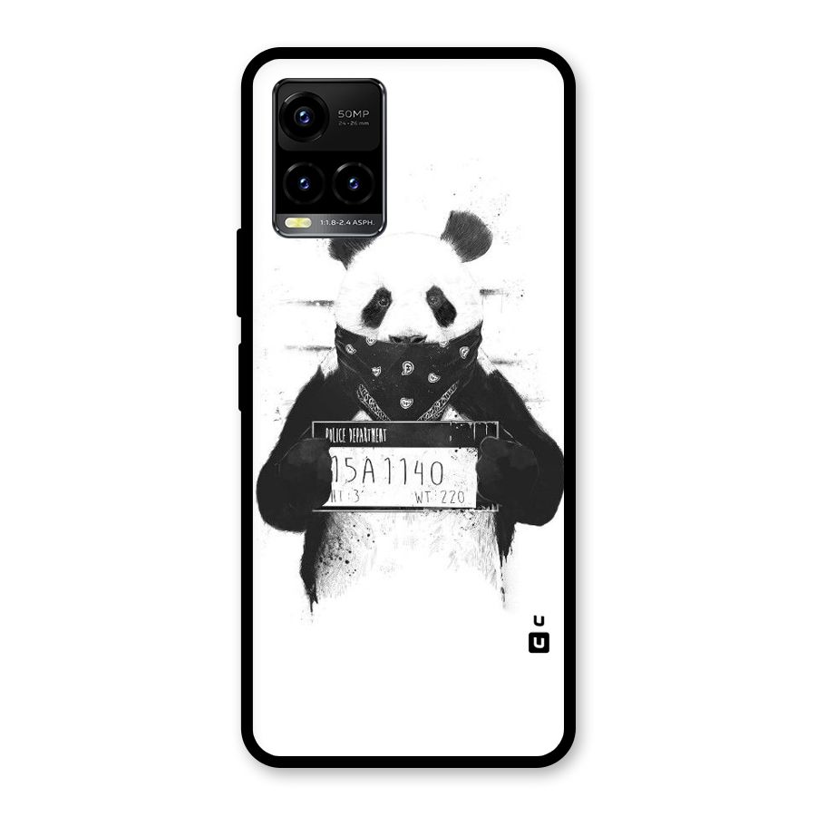 Guilty Panda Glass Back Case for Vivo Y21A