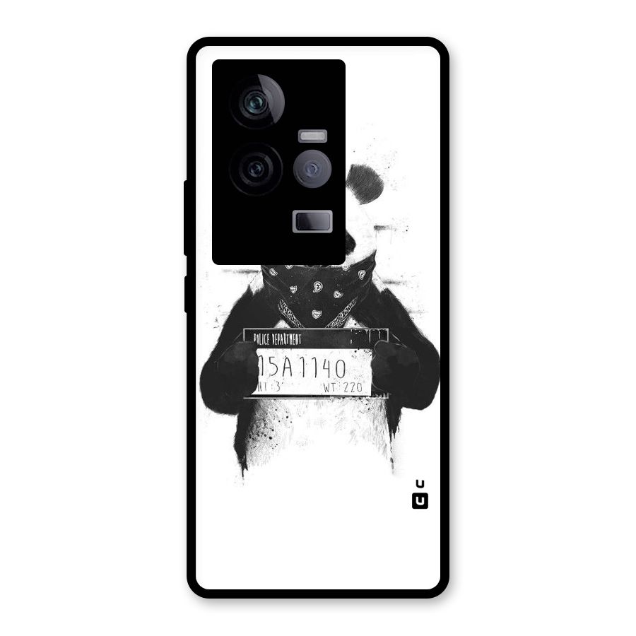Guilty Panda Glass Back Case for Vivo iQOO 11 5G
