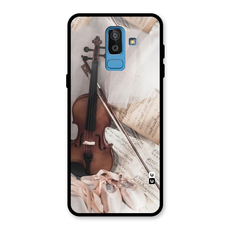 Guitar And Co Glass Back Case for Galaxy J8