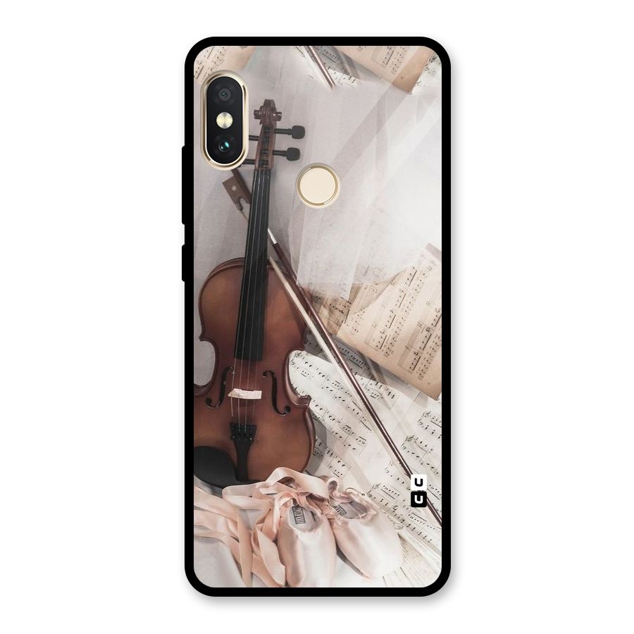 Guitar And Co Glass Back Case for Redmi Note 5 Pro