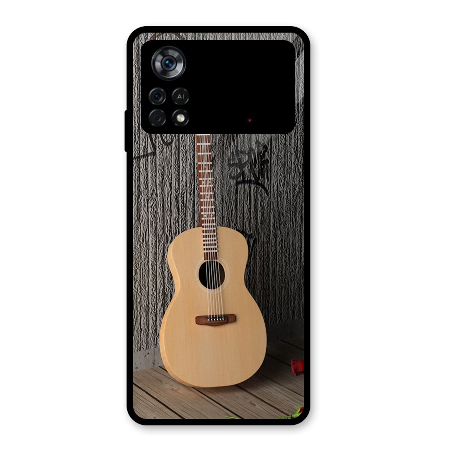 Guitar Classic Glass Back Case for Poco X4 Pro 5G