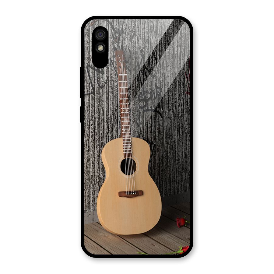 Guitar Classic Glass Back Case for Redmi 9A
