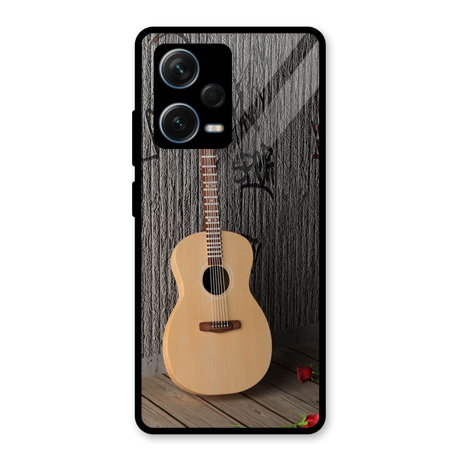 Guitar Classic Glass Back Case for Redmi Note 12 Pro Plus 5G