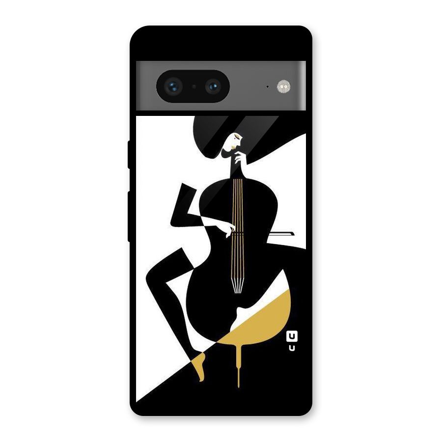 Guitar Women Glass Back Case for Google Pixel 7