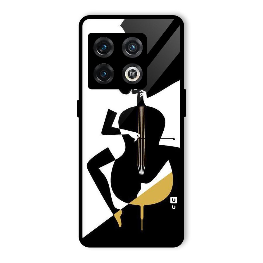 Guitar Women Glass Back Case for OnePlus 10 Pro 5G