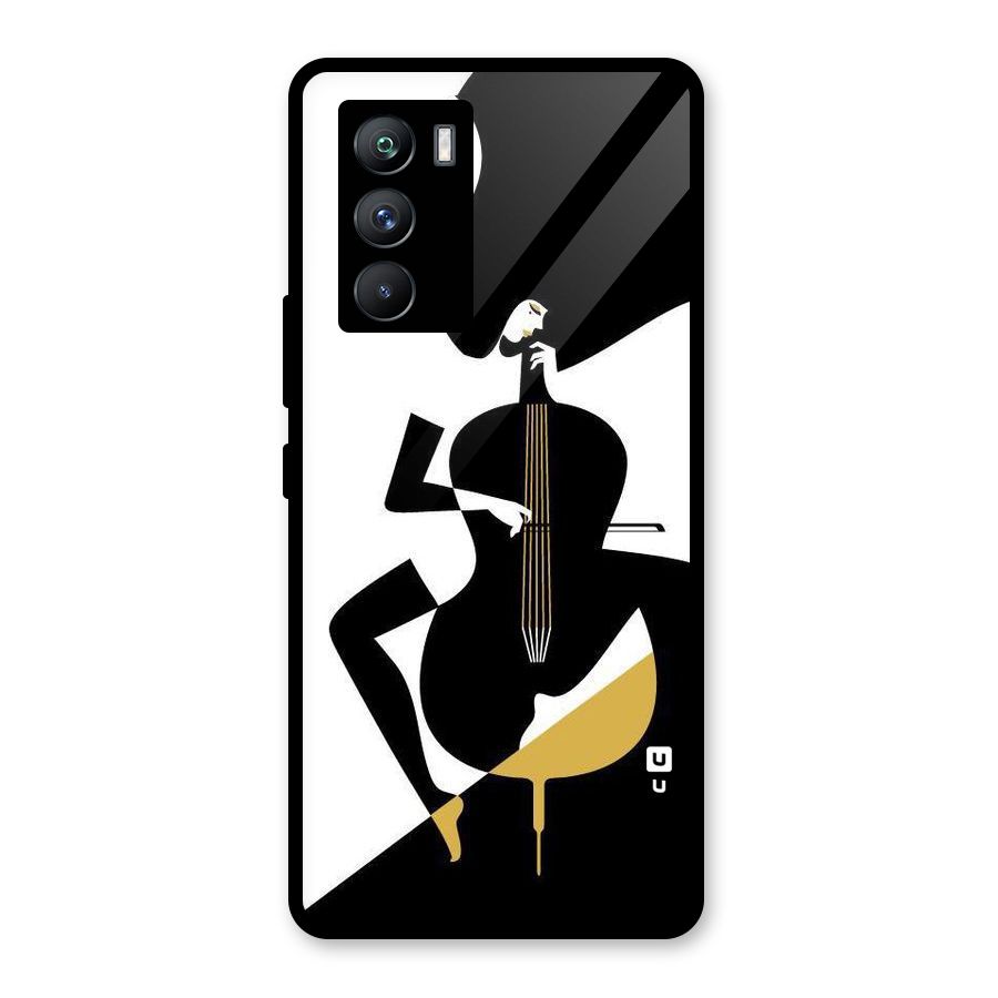 Guitar Women Glass Back Case for Vivo iQOO 9 SE