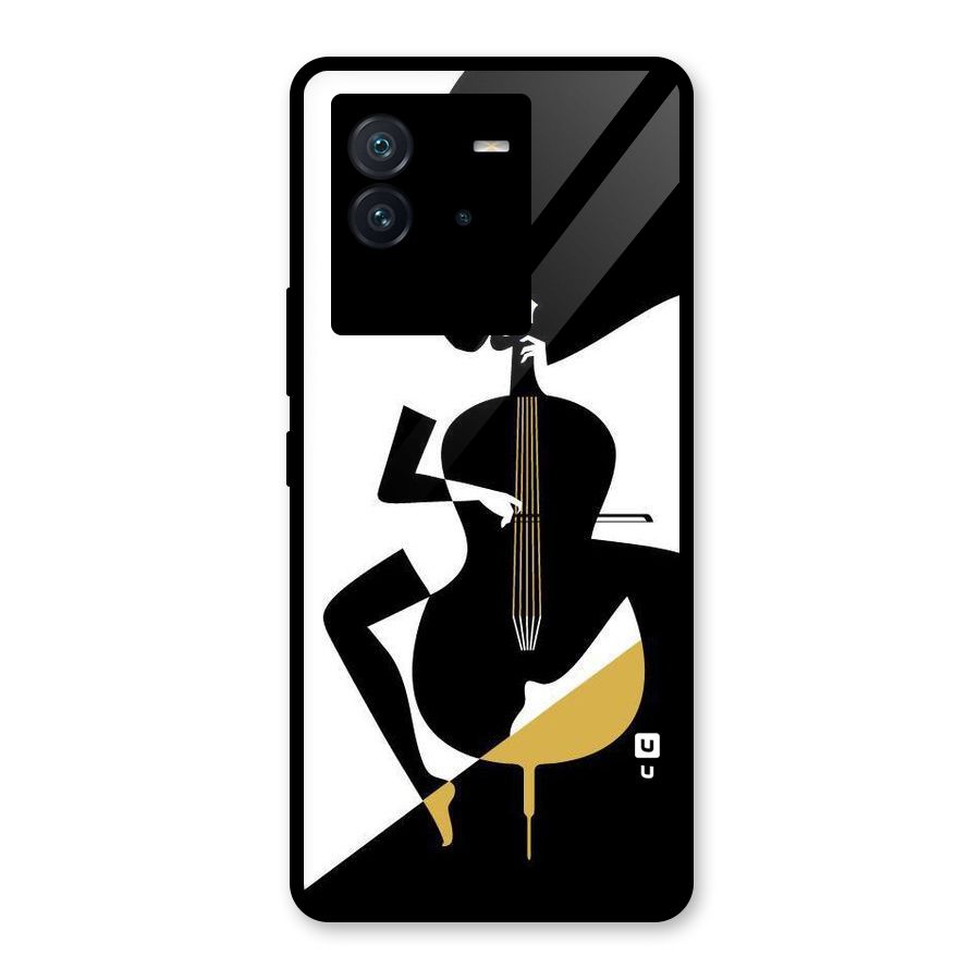 Guitar Women Glass Back Case for Vivo iQOO Neo 6 5G