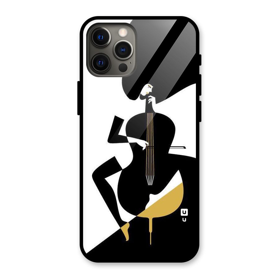Guitar Women Glass Back Case for iPhone 12 Pro Max