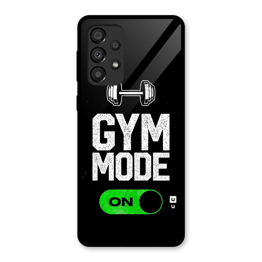 Gym Mode On Glass Back Case for Galaxy A33 5G