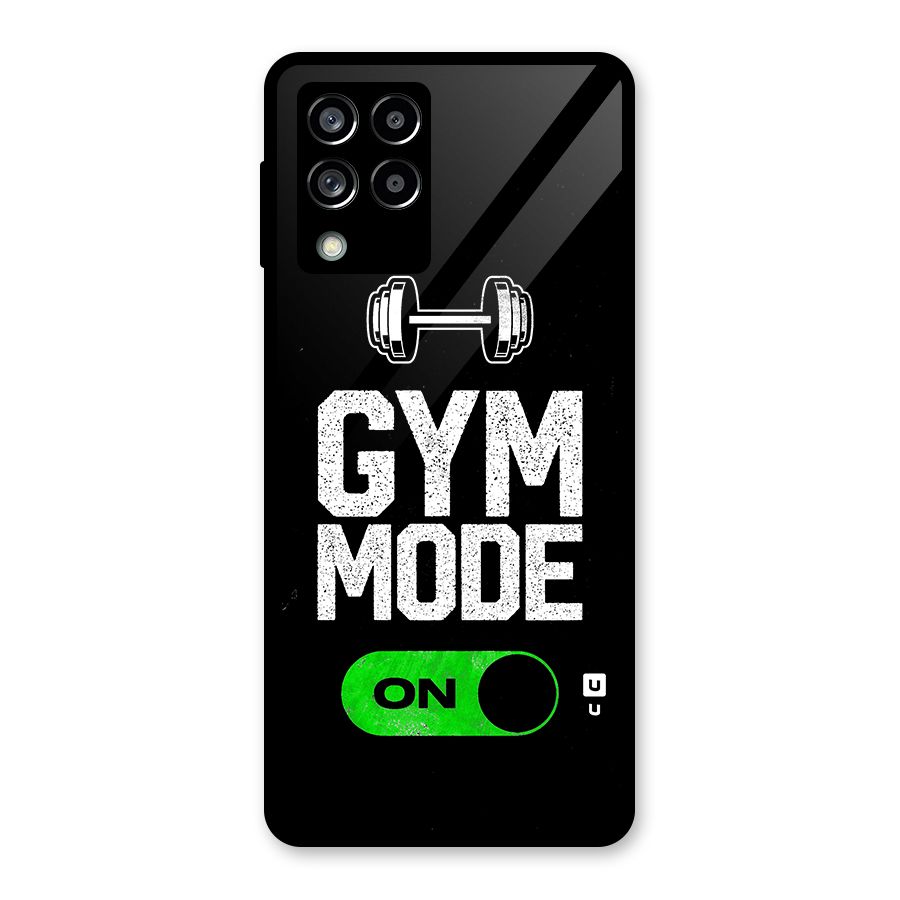 Gym Mode On Glass Back Case for Galaxy M53 5G