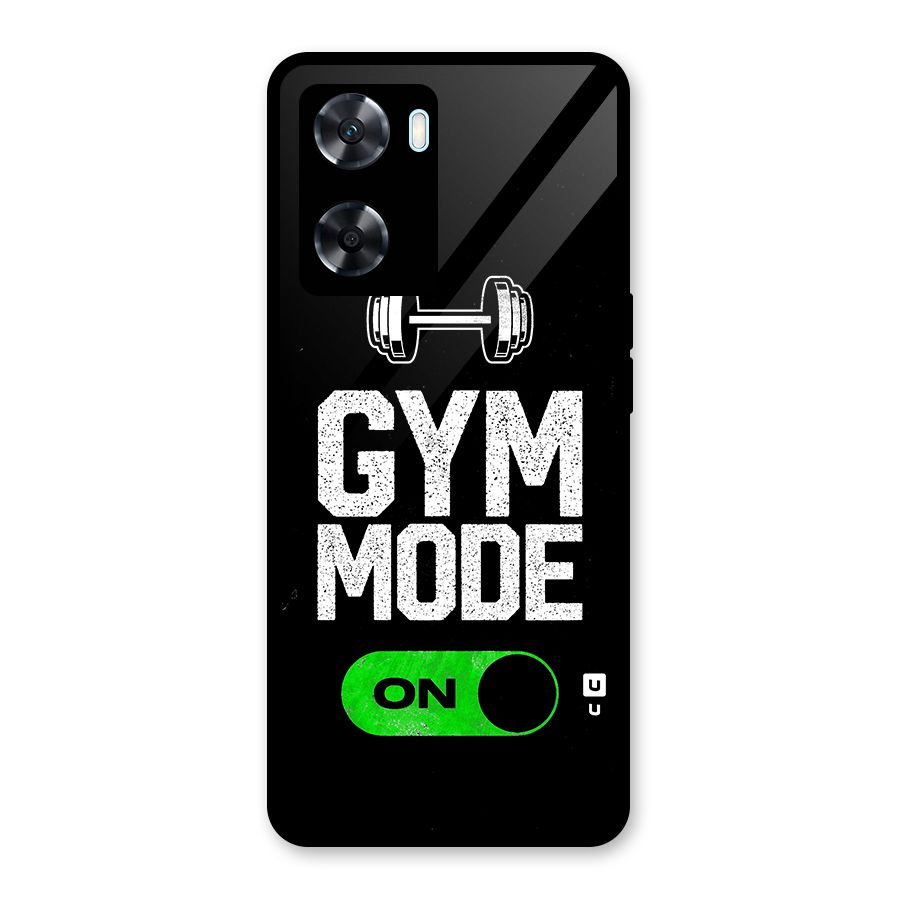 Gym Mode On Glass Back Case for Oppo A77