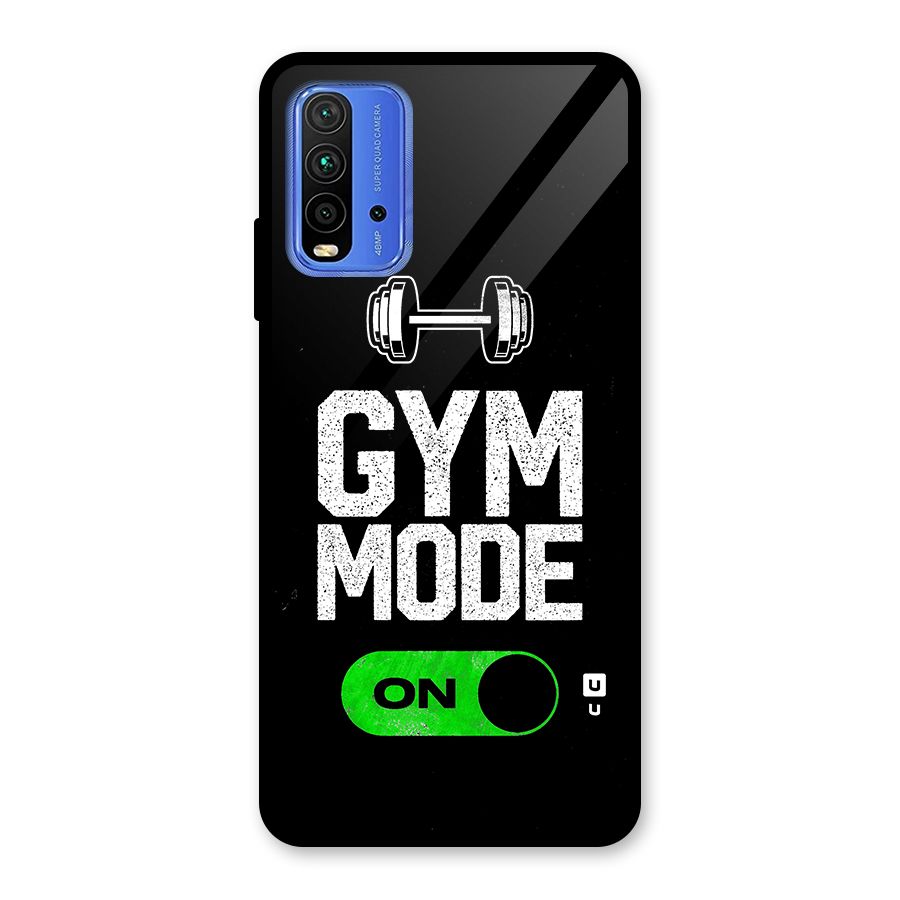 Gym Mode On Glass Back Case for Redmi 9 Power