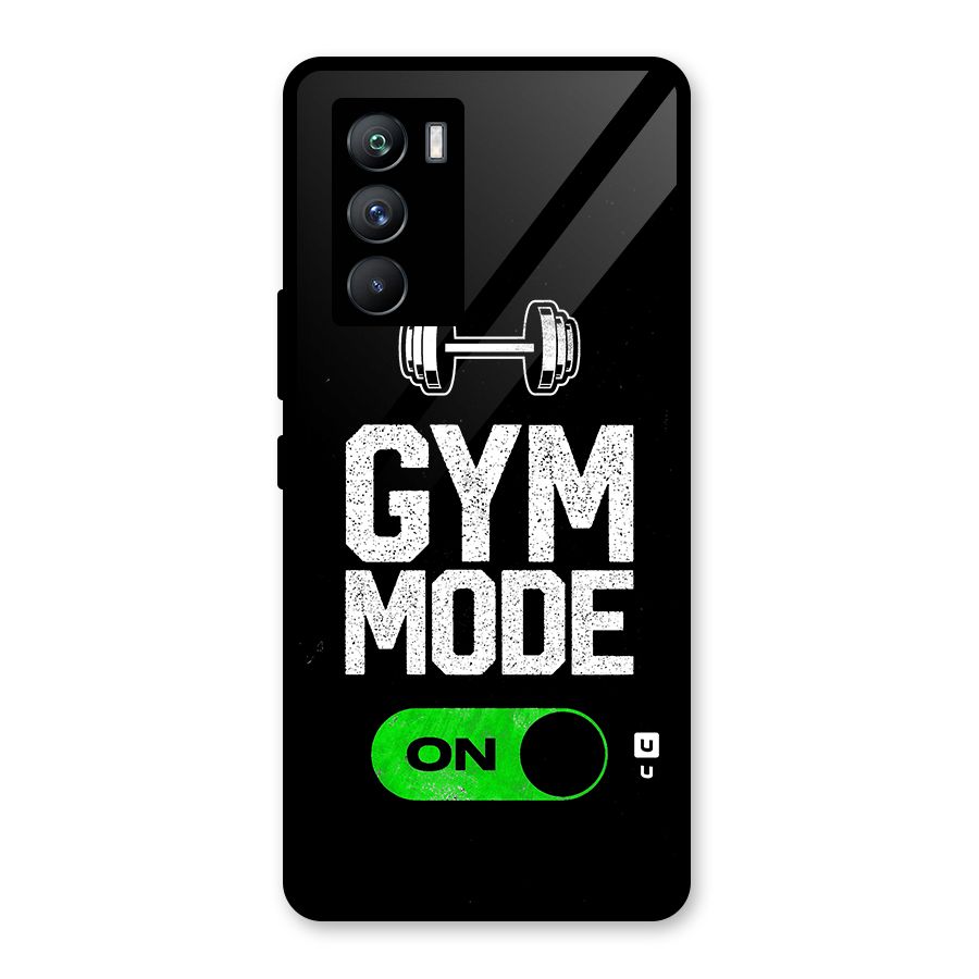 Gym Mode On Glass Back Case for Vivo iQOO 9 SE