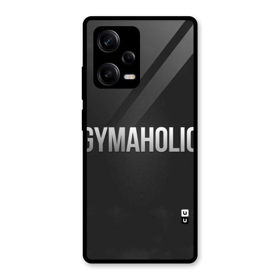 Gymaholic Glass Back Case for Redmi Note 12 Pro