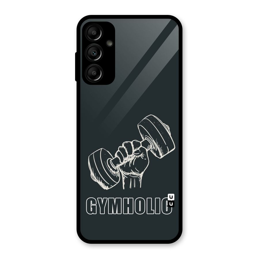 Gymholic Design Glass Back Case for Galaxy A14 5G