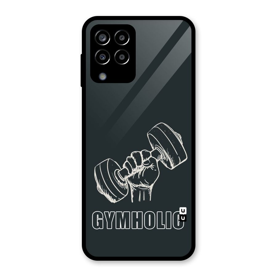 Gymholic Design Glass Back Case for Galaxy M33