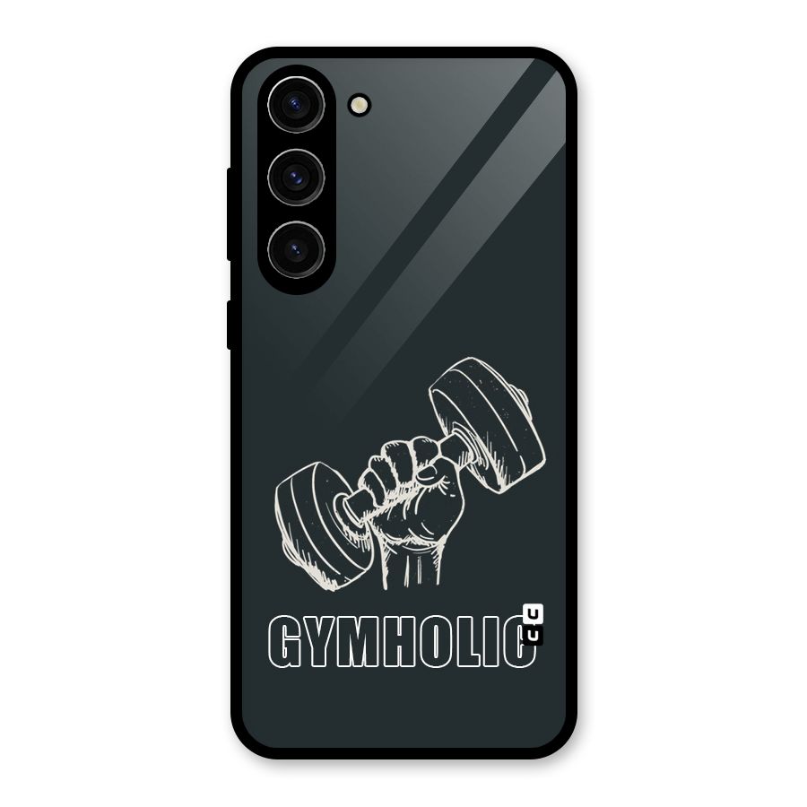 Gymholic Design Glass Back Case for Galaxy S23 Plus