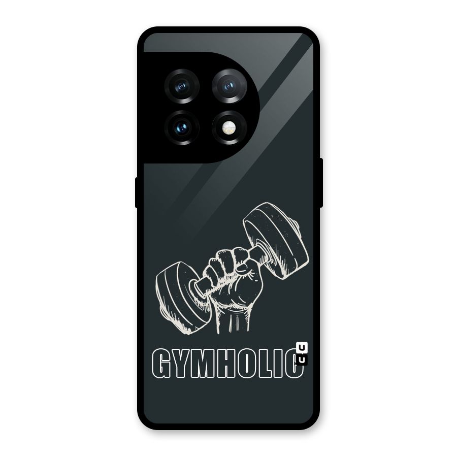 Gymholic Design Glass Back Case for OnePlus 11