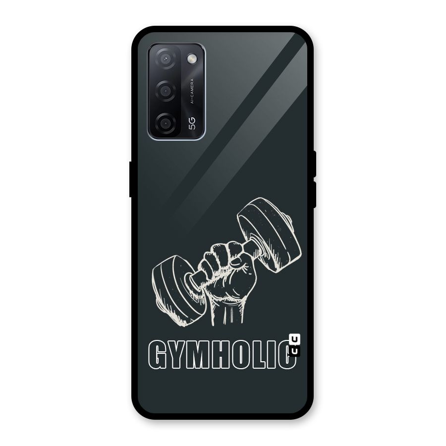 Gymholic Design Glass Back Case for Oppo A53s 5G